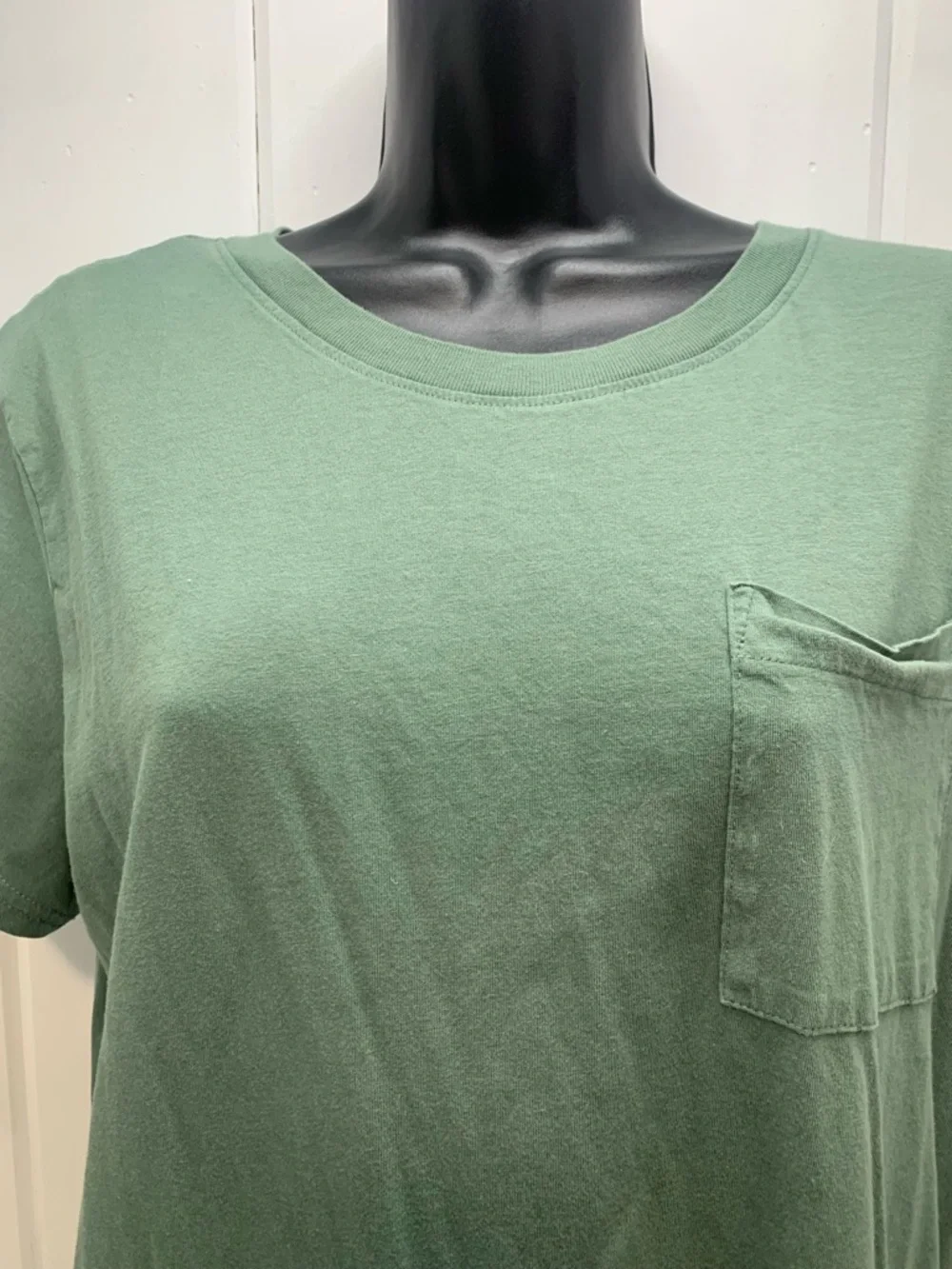 Pact Tee Dress Women’s Size L Dark Forest Softspun Organic Cotton Casual Pocket - Picture 10 of 11